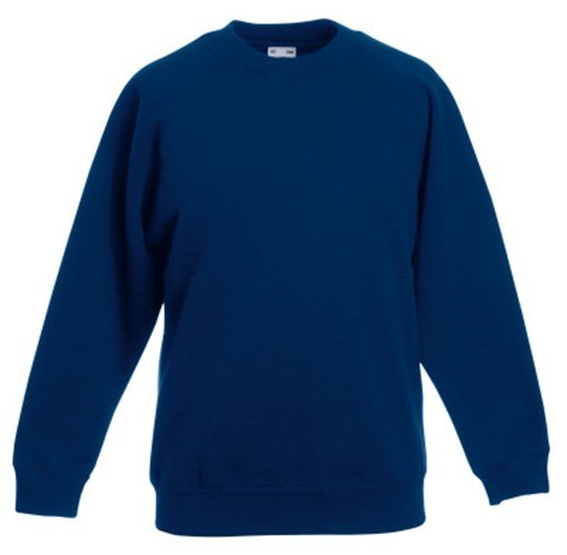 Fruit Of The Loom, Kids Classic Raglan Sweat, duks za decu, teget, 9-11