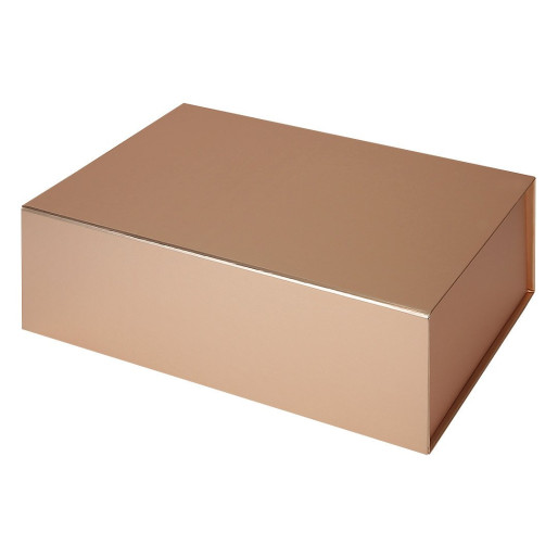 CLARA, seldf-folding gift box with magnet, gold rose