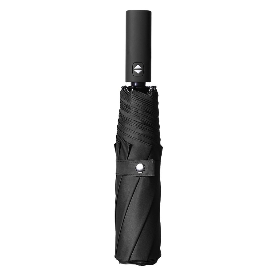 ALLEGRO, foldable windproof umbrella with auto open/close function, black