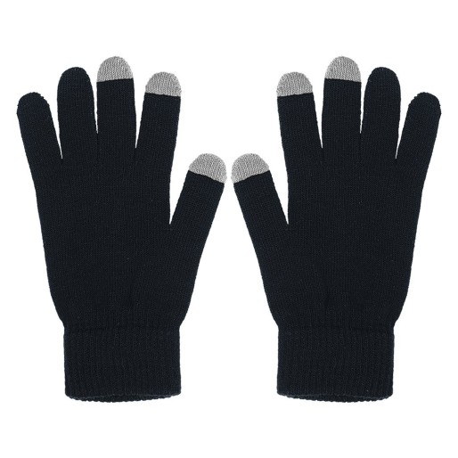 TOUCH GLOVE, rukavice sa tri aktivna "touch" prsta, tamno sive, S/M