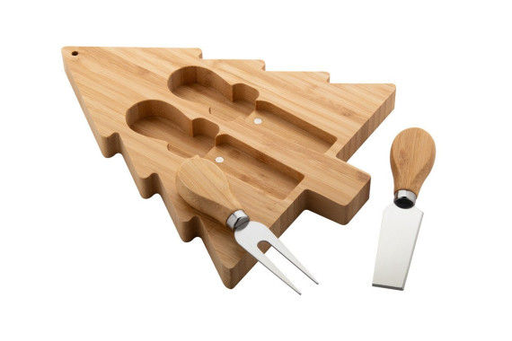 Jarlsberg Christmas cheese knife set