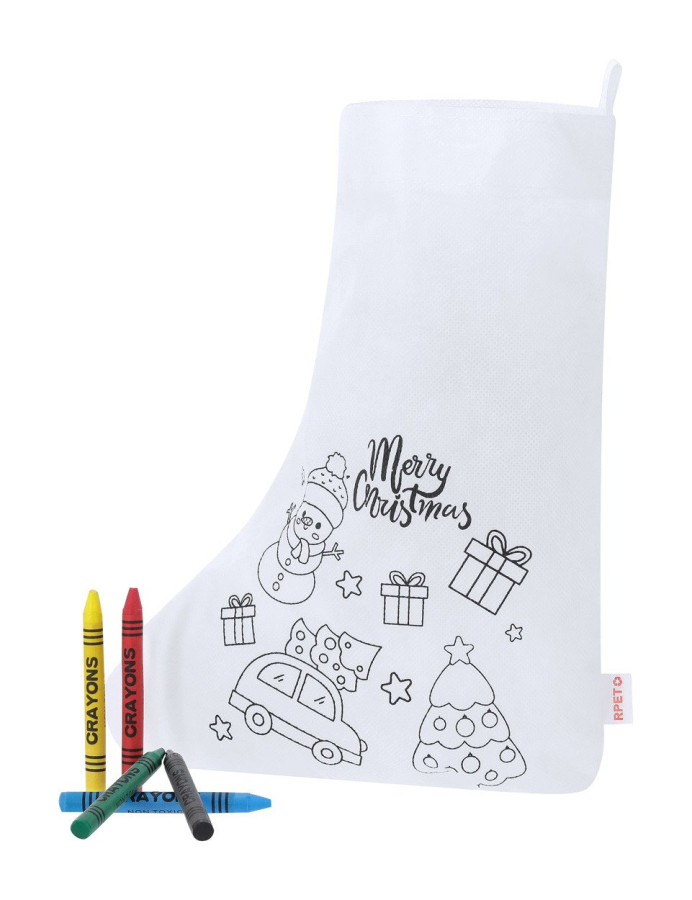 Mordy colouring Christmas stocking