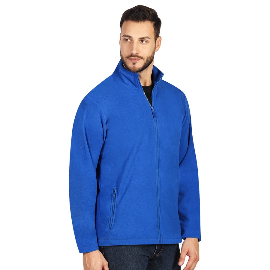 GLECHER, dukserica od brušenog flisa, rojal plava