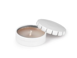 ROMANCE, scented candle in color, white
