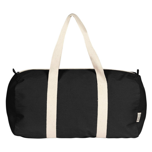 BOUNTY, recycled cotton duffle bag, 320 g/m2, black
