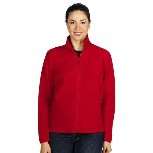 GLECHER LADY, women's polar fleece sweatshirt, red