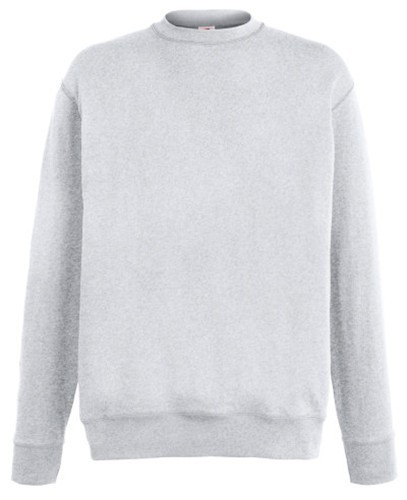 Fruit of the Loom, Lightweight Set-in Sweat, klasični lagani muški duks, pepeljasto siva, S
