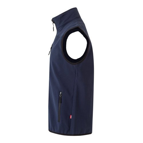 VL VARUNA. Soft shell prsluk (280g/m²), sa polarnom postavom, od poliestera (94%) i elastina (6%)