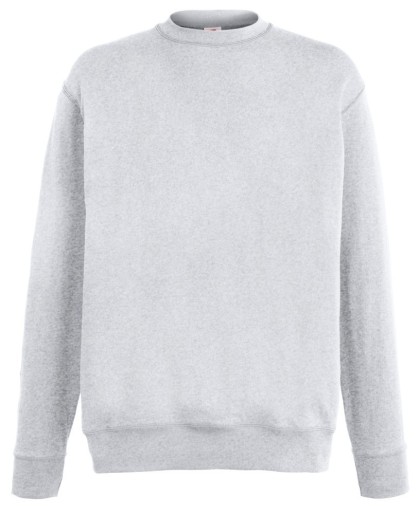 Fruit of the Loom, Lightweight Set-in Sweat, klasični lagani muški duks, pepeljasto siva, L