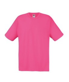 Fruit of the Loom, Original T, men's cotton T-shirt, fuchsia, 3XL
