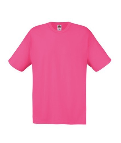 Fruit of the Loom, Original T, muška pamučna majica kratkih rukava, fuksija, 3XL