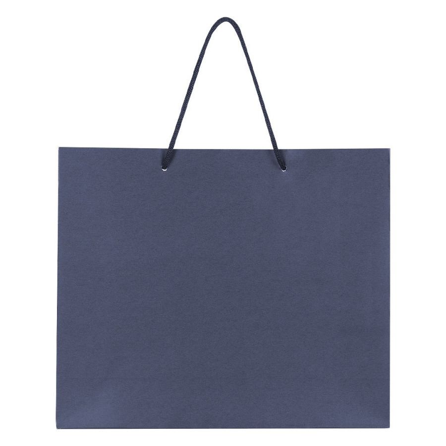 IRIS, paper bag, blue