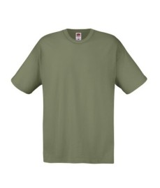 Fruit of the Loom, Original T, men's cotton short sleeve shirt, olive green 3XL