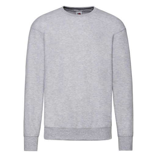Fruit of the Loom, Lightweight Set-in Sweat, klasični lagani muški duks, pepeljasto siva, 2XL