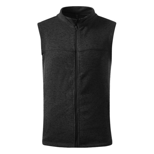 JIMMY, mčlange vest, black