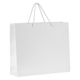 IRIS, paper bag, white