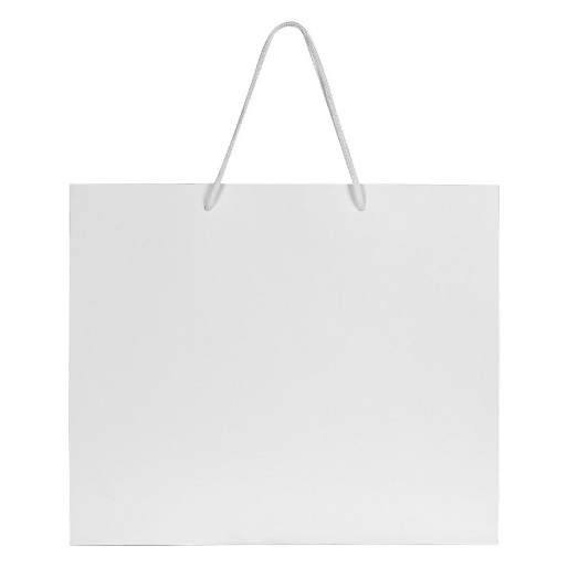 IRIS, paper bag, white