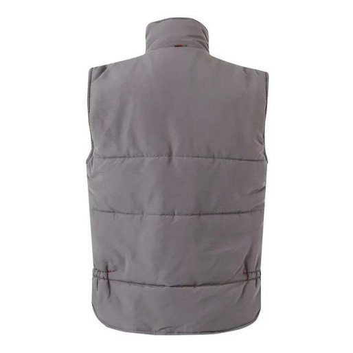 VELILLA, dvobojni prsluk sa postavom i više džepova, siva / crvena, 3XL