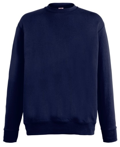 Fruit of the Loom, Lightweight Set-in Sweat, klasični lagani muški duks, tamno teget, L