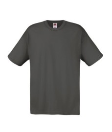 Fruit of the Loom, Original T, men's cotton T-shirt, light graphite, 3XL