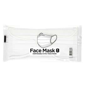 DFM SINGLE PACK, disposable face mask, single packaging, white