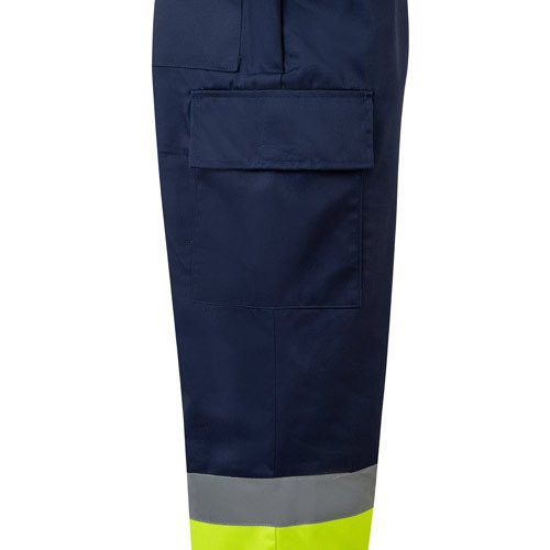 VL ARTEMIS. Two-tone trousers, in twill (190g/m²), cotton (20%) and polyester (80%)