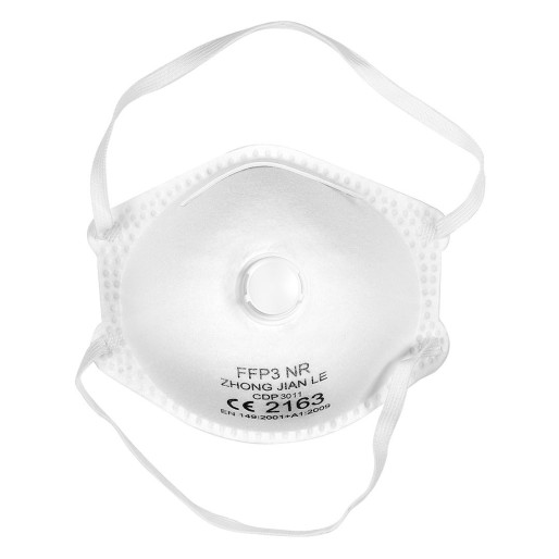 FFP3 VENT 10, face mask with valve, white