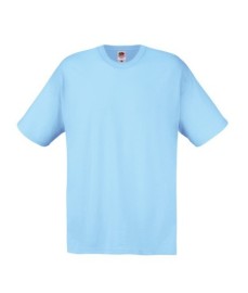 Fruit of the Loom, Original T, men's cotton T-shirt, sky blue, 3XL