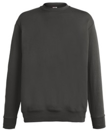 Fruit of the Loom, Lightweight Set-in Sweat, klasični lagani muški duks, svetlo grafit, XL