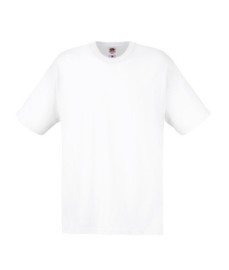 Fruit of the Loom, Original T, men's cotton T-shirt, white, 4XL