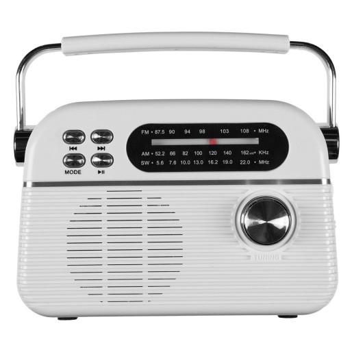 RETRO TUNE, radio and wireless speaker, 3w, white