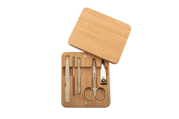 Manoky bamboo manicure set