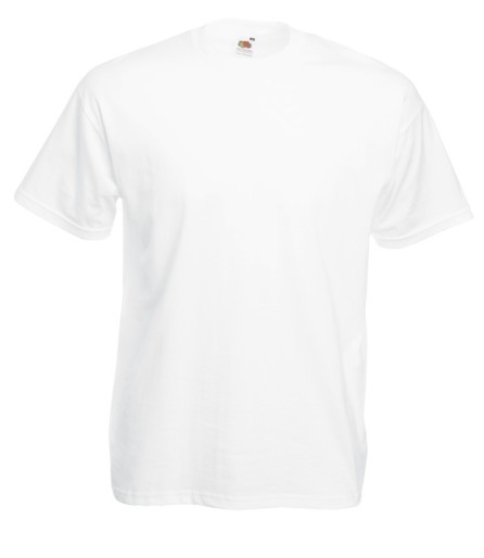 Fruit of the Loom, Valueweight, men's cotton T-shirt, white, XL