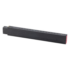 BAU, folding ruler, 2 m, black