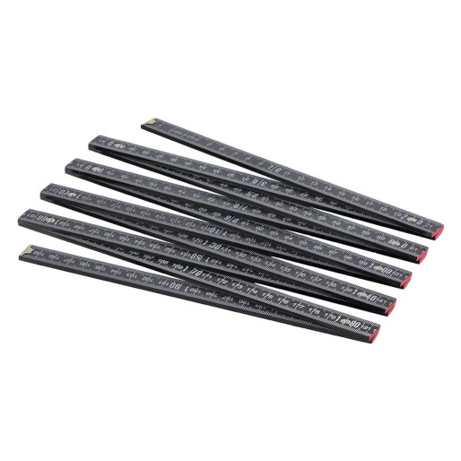 BAU, sklopivi metar, 2 m, crni