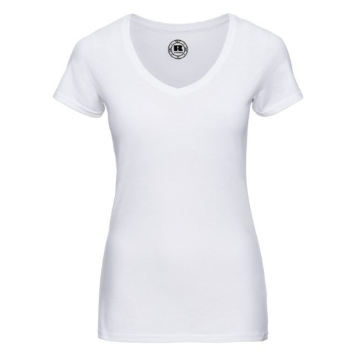 RUSSELL Women's t-shirt on V neckline HD