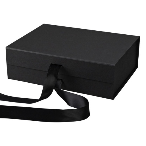 GRACE, self-folding gift box with magnet, black