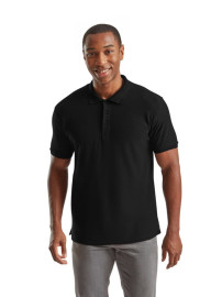 Fruit of the Loom, Premium Polo, premium men's polo shirt, black, XL