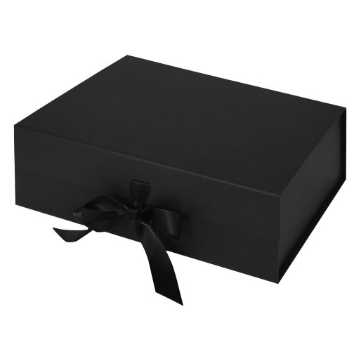 GRACE, self-folding gift box with magnet, black