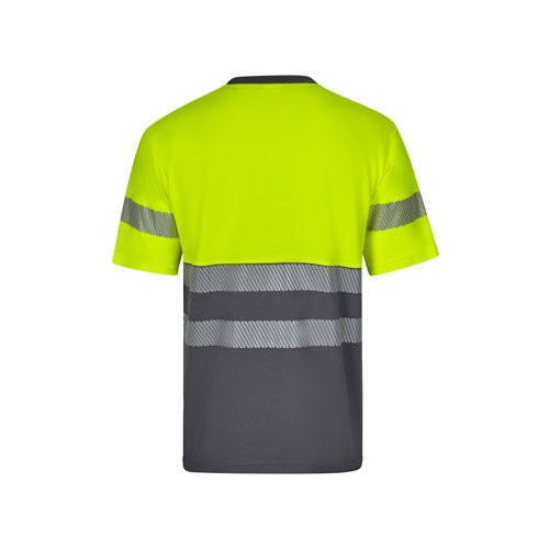 VL BASTET. Two-tone piqué T-shirt (150g/m²), in cotton (55%) and polyester (45%)