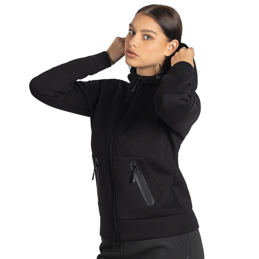 CAMERON LADY, women’s hooded sweatshirt, 380 g/m2, black