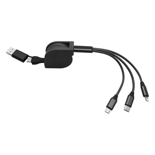 FLASH 60W 6IN1, usb type-c charging and data cable, 6 in 1, 60w, black