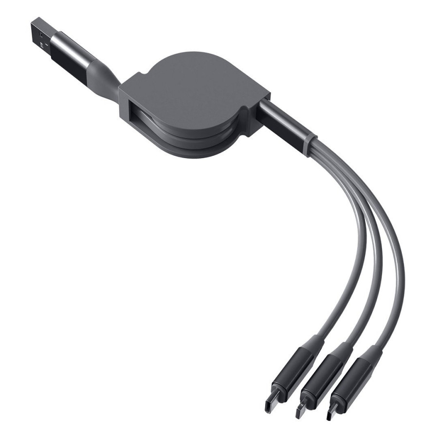 FLASH 60W 6IN1, usb type-c charging and data cable, 6 in 1, 60w, gray