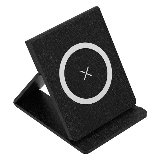 MAXWELL, sklopivi držač za telefon i bežični punjač, 15w, crni