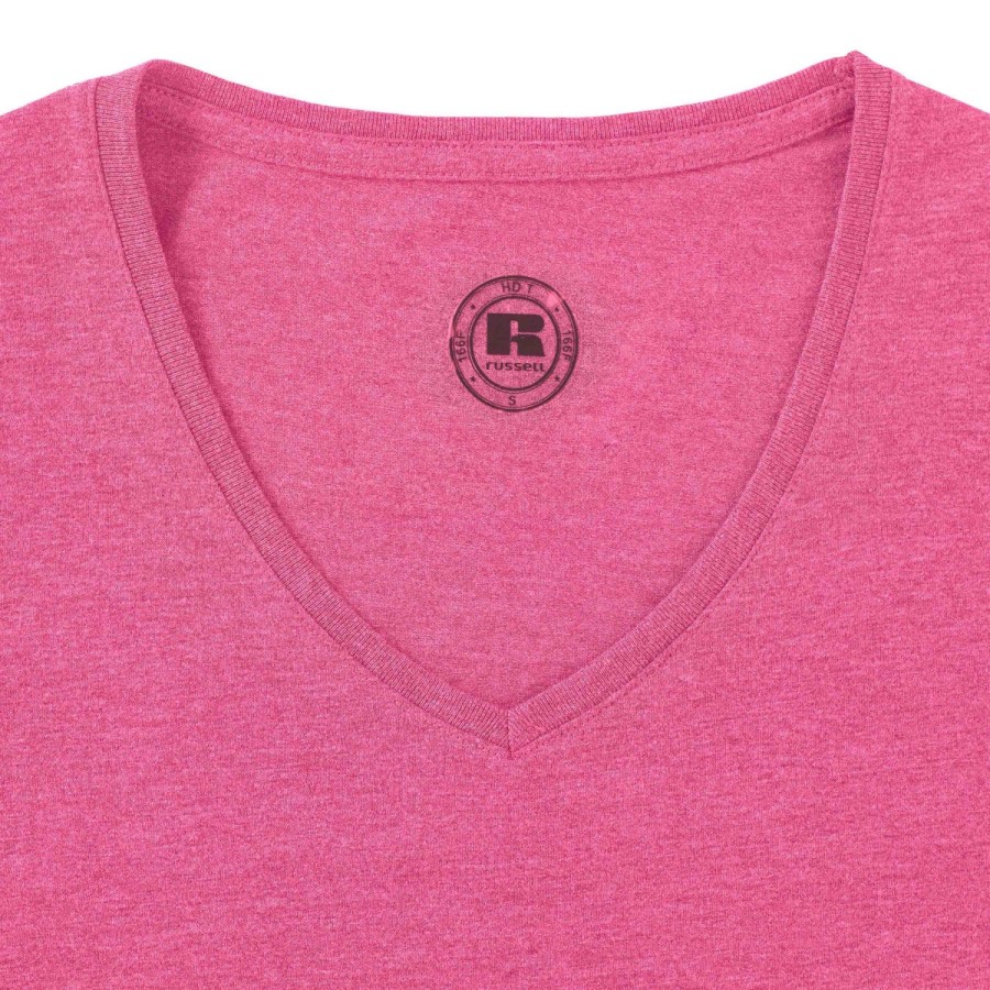 RUSSELL Women's t-shirt on V neckline HD