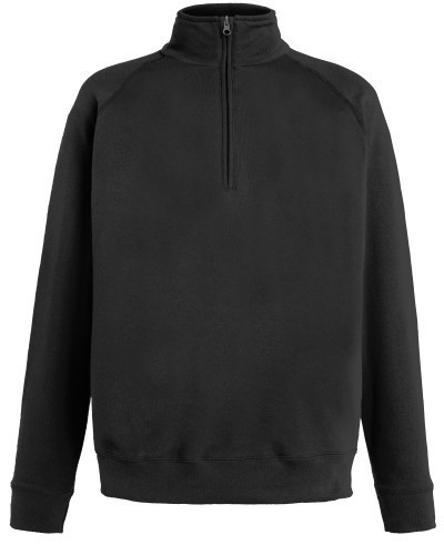 Fruit Of The Loom Fruit Of The Loom Lightweight Zip Neck Sweat, Light Sweat, Sweat, Light Sweat,