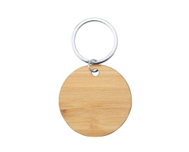Sonek bamboo keyring, round