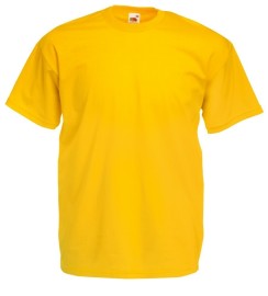 Fruit of the Loom, Valueweight, Men's Cotton T-shirt, Sunflower Yellow, M
