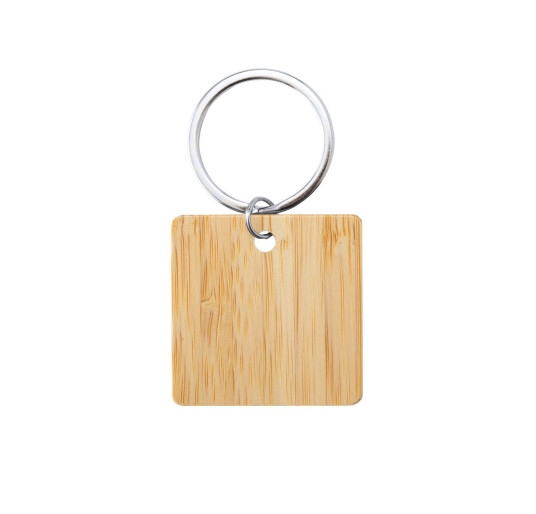 Sonek bamboo keyring, square