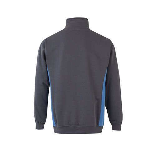 VL SVAROG. Two-tone terry sweatshirt (260g/m²), in polyester (65%) and cotton (35%)